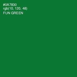 #0A7830 - Fun Green Color Image