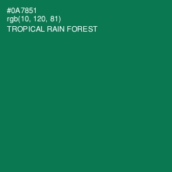 #0A7851 - Tropical Rain Forest Color Image