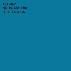 #0A789C - Blue Lagoon Color Image