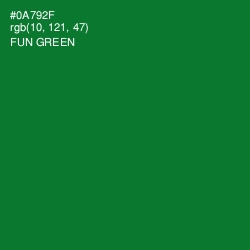 #0A792F - Fun Green Color Image