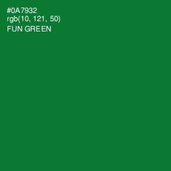 #0A7932 - Fun Green Color Image