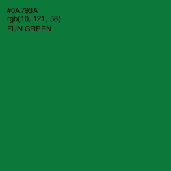 #0A793A - Fun Green Color Image