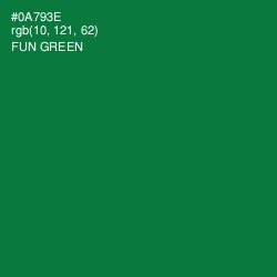 #0A793E - Fun Green Color Image