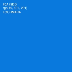 #0A79DD - Lochmara Color Image