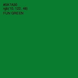 #0A7A30 - Fun Green Color Image