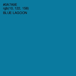 #0A7A9E - Blue Lagoon Color Image