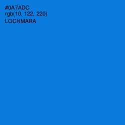 #0A7ADC - Lochmara Color Image