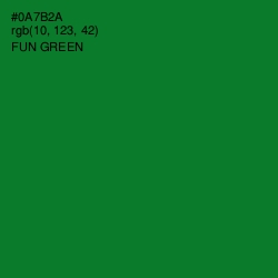 #0A7B2A - Fun Green Color Image