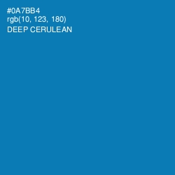 #0A7BB4 - Deep Cerulean Color Image