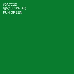 #0A7C2D - Fun Green Color Image