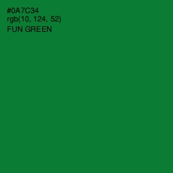 #0A7C34 - Fun Green Color Image