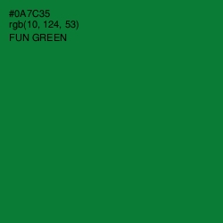 #0A7C35 - Fun Green Color Image