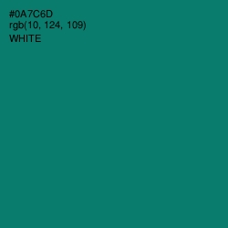 #0A7C6D - Pine Green Color Image