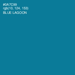 #0A7C99 - Blue Lagoon Color Image