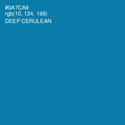 #0A7CA9 - Deep Cerulean Color Image