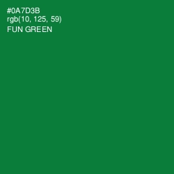 #0A7D3B - Fun Green Color Image
