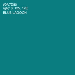 #0A7D80 - Blue Lagoon Color Image
