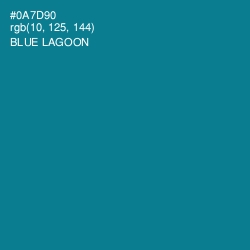 #0A7D90 - Blue Lagoon Color Image
