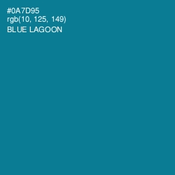 #0A7D95 - Blue Lagoon Color Image