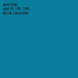 #0A7D9C - Blue Lagoon Color Image