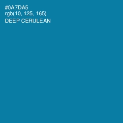 #0A7DA5 - Deep Cerulean Color Image