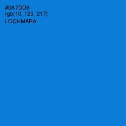 #0A7DD9 - Lochmara Color Image