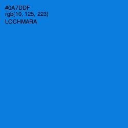 #0A7DDF - Lochmara Color Image