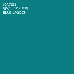 #0A7E82 - Blue Lagoon Color Image