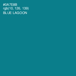 #0A7E8B - Blue Lagoon Color Image