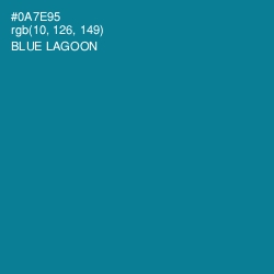 #0A7E95 - Blue Lagoon Color Image