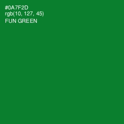 #0A7F2D - Fun Green Color Image