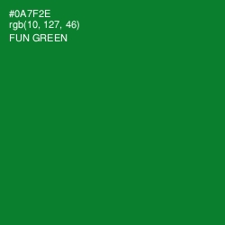 #0A7F2E - Fun Green Color Image