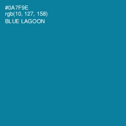 #0A7F9E - Blue Lagoon Color Image