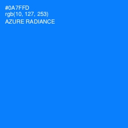 #0A7FFD - Azure Radiance Color Image