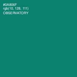 #0A806F - Observatory Color Image