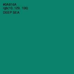 #0A816A - Deep Sea Color Image