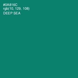 #0A816C - Deep Sea Color Image