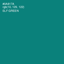 #0A817A - Elf Green Color Image