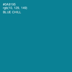 #0A8195 - Blue Chill Color Image