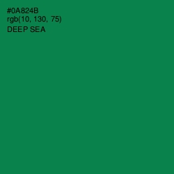 #0A824B - Deep Sea Color Image