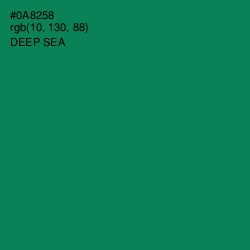 #0A8258 - Deep Sea Color Image