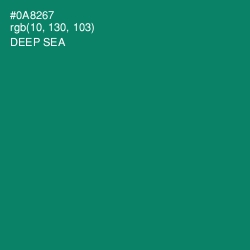 #0A8267 - Deep Sea Color Image