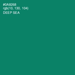 #0A8268 - Deep Sea Color Image