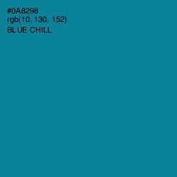 #0A8298 - Blue Chill Color Image