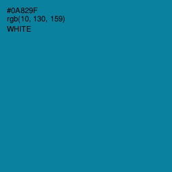 #0A829F - Blue Chill Color Image