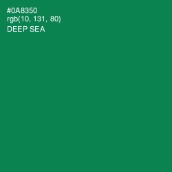 #0A8350 - Deep Sea Color Image