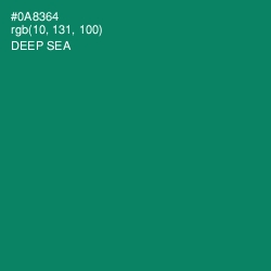 #0A8364 - Deep Sea Color Image