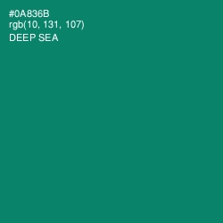 #0A836B - Deep Sea Color Image