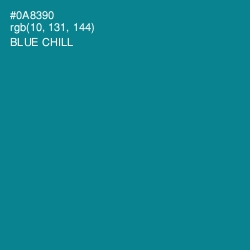 #0A8390 - Blue Chill Color Image