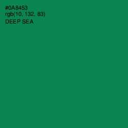 #0A8453 - Deep Sea Color Image